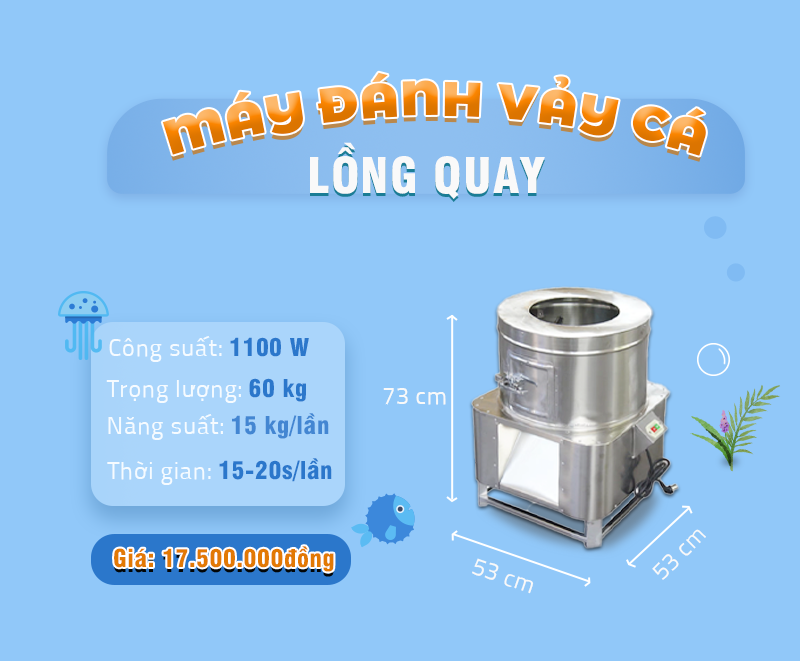 máy đánh vảy cá công nghiệp