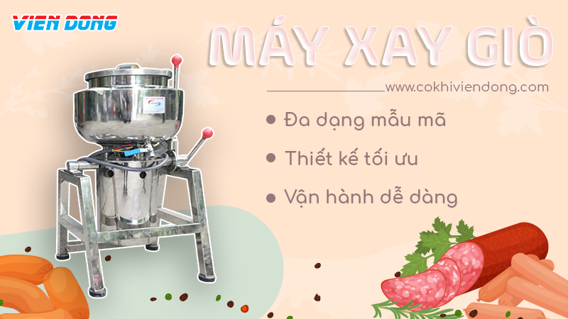 cối xay thịt làm chả lụa