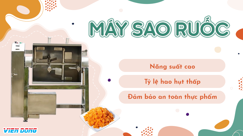 máy xao ruốc