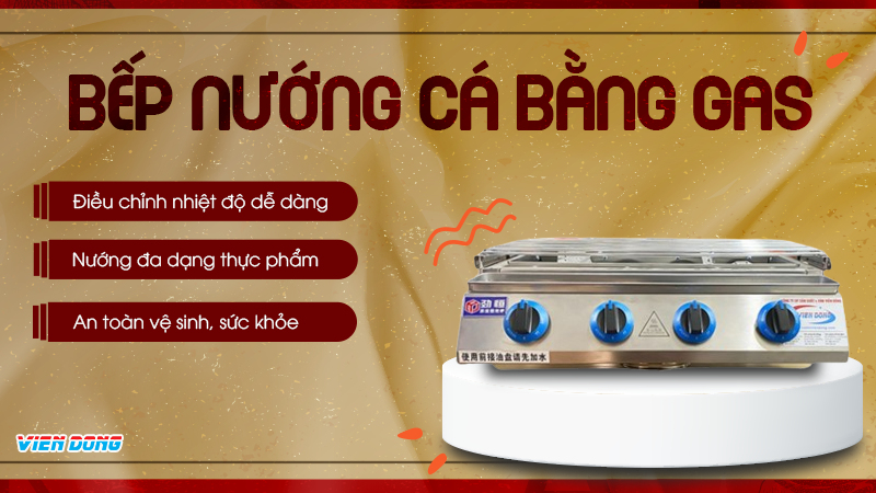 Bếp nướng cá bằng gas