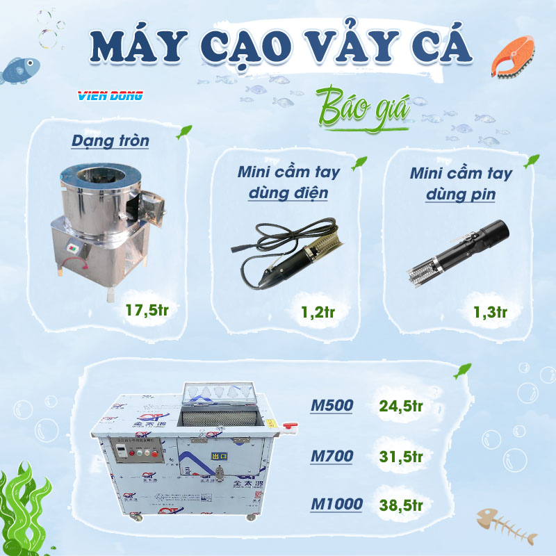 máy đánh vảy cá bằng pin